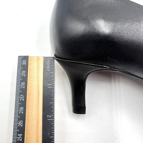 Rockport Womens Size 6.5 Kalila Black Leather Low Kitten Heels Pumps Shoes - Picture 15 of 15